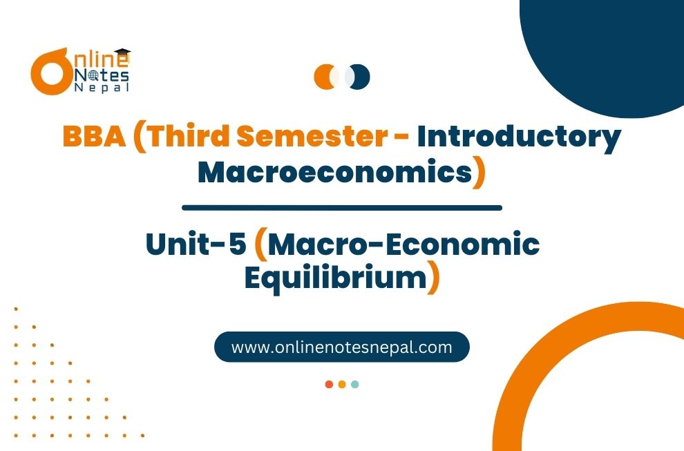 Unit 5: Macro-Economic Equilibrium